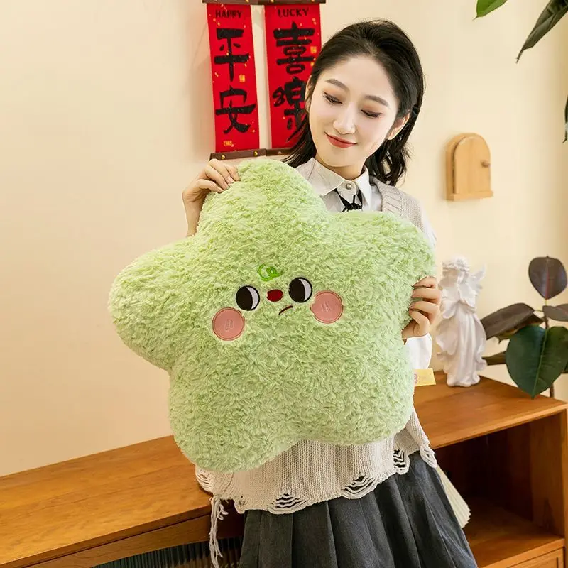 Boneka Bintang Lucu Mainan Plush Penenang Bantal Sofa Hadiah Ulang Tahun Liburan untuk Anak Perempuan