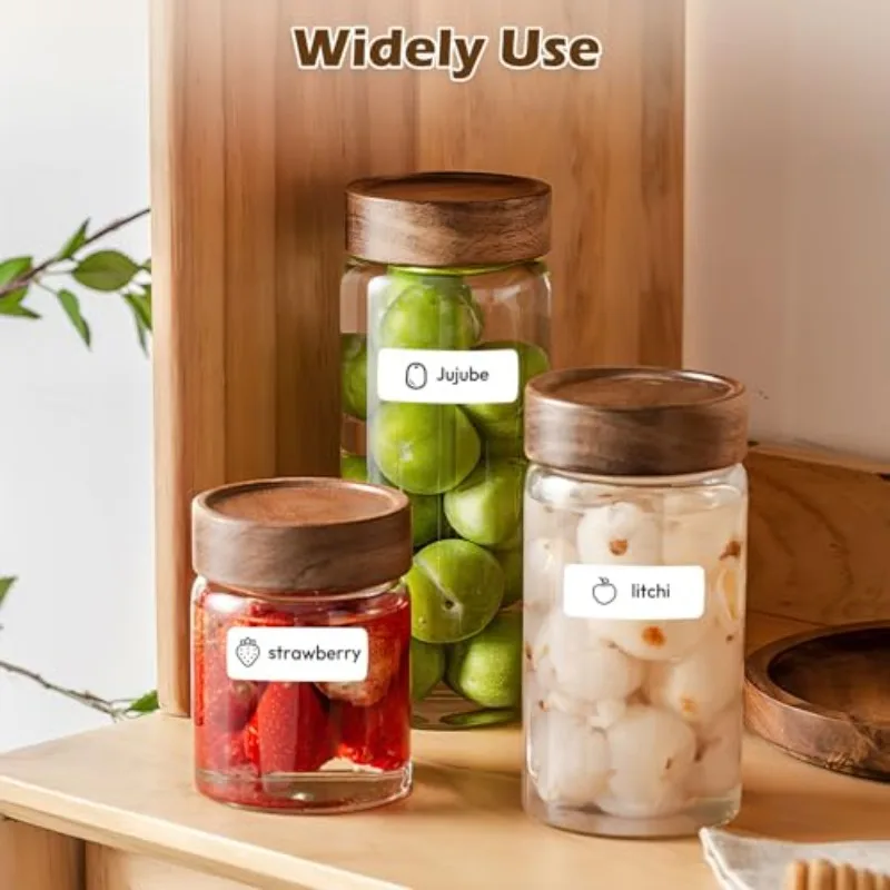 8 Rolls Thermal Labels Self-Adhesive Waterproof, Inkless Easy Peel, Fit D30 Portable Printer, Office/Warehouse/Retail/Medical