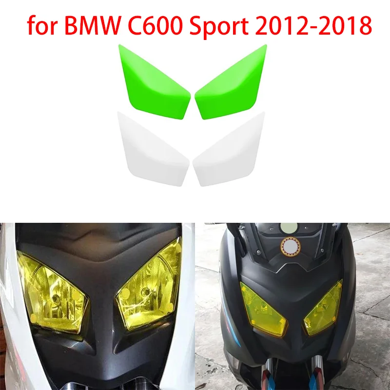 Motorcycle for BMW C600 Sport 2012-2018 Smodified headlight protection sheet headlight goggle lens cover patch