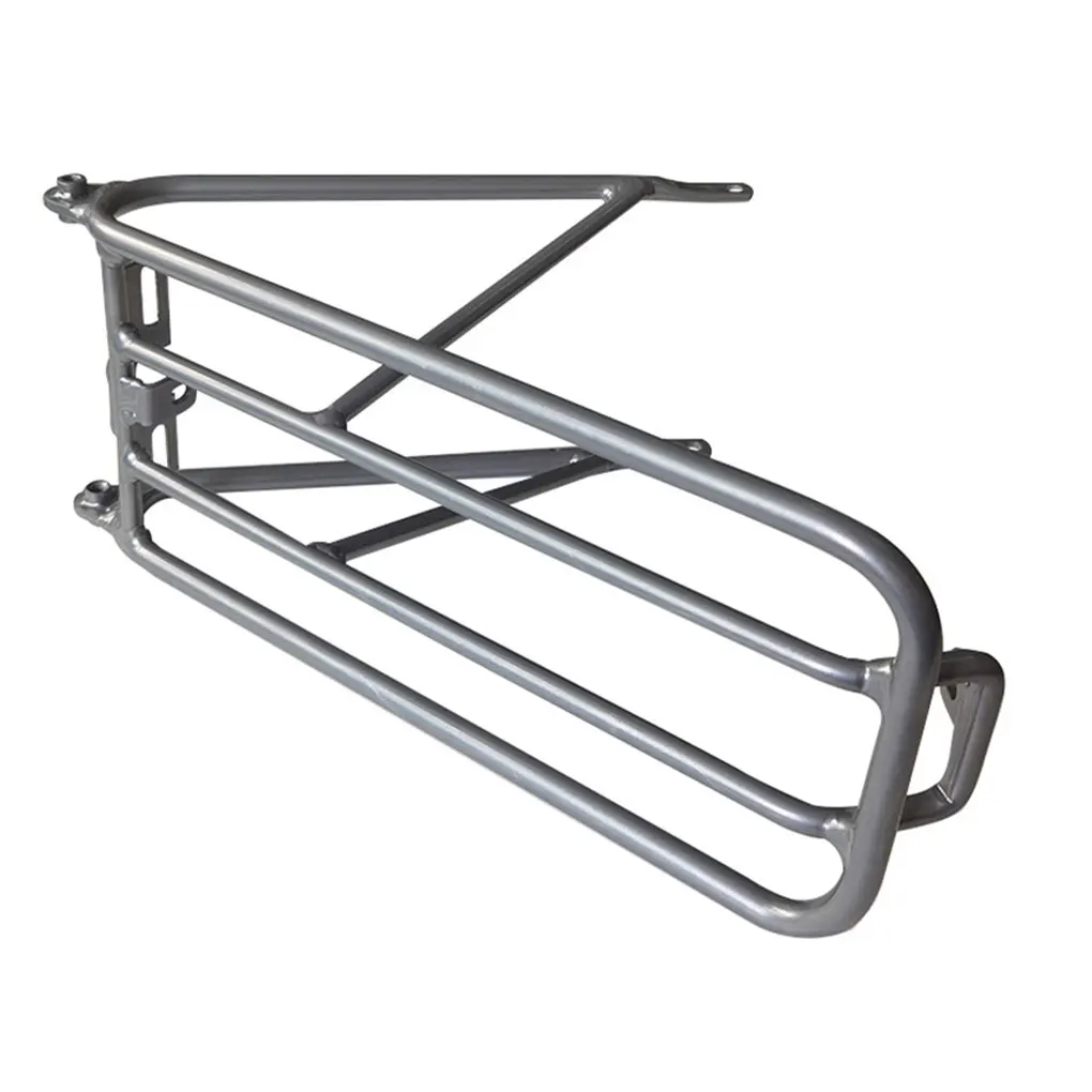 

Folding Bike Rear Rack Reusable Luggage Carrier Outdoor Shelf Silver