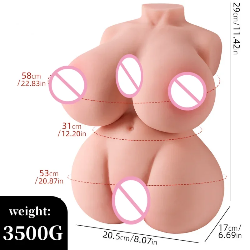 Mini/Large Sex Doll for Men Realistic Pocket Pussy Adult Sex Dolls Anus with Big Breasts Ass Textured Virgin Vagina Channel 18+