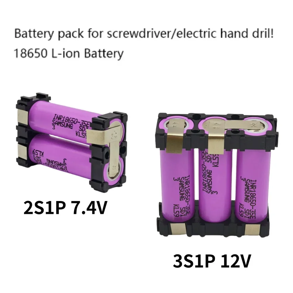 35E 20A 18650 3500mAh 7000mAh 2S 3S 4S 5S 6S/1P 2P 7.4V 12.6V 14.8V 18V 25.2V for screwdriver battery welding battery pack