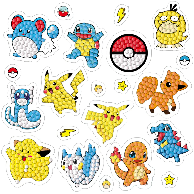 Cartoon stickers DIY diamant schilderij handgemaakte diamant borduurwerk bagage stickers schattige puzzel handgemaakte mozaïek set voor kinderen