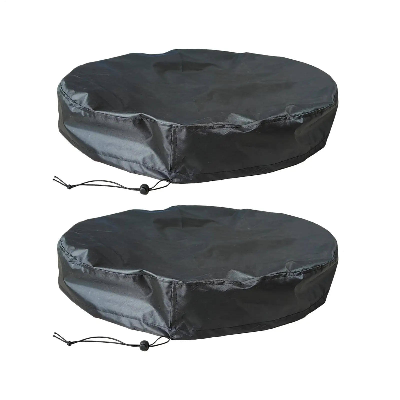 Water Storage Barrel Cover 2 Pieces Waterproof All-Weather Protector 55 Gallon Water Storage Tank Cover For Lawn Garden Yard