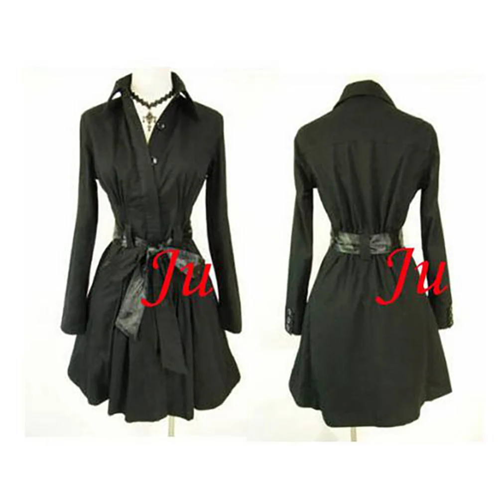 fondcosplay hiphop Gothic Tripp Vampire Knight Maria Kurenai Outfit black cotton Dress Cosplay Costume CD/TV[CK498]