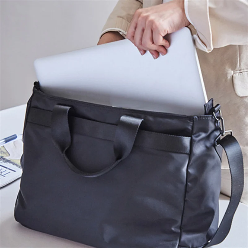 Bolso de negocios de estilo coreano para hombres, bolsa de mensajero de tela de nailon, de gran capacidad bolso de hombro, bolso de viaje de moda,