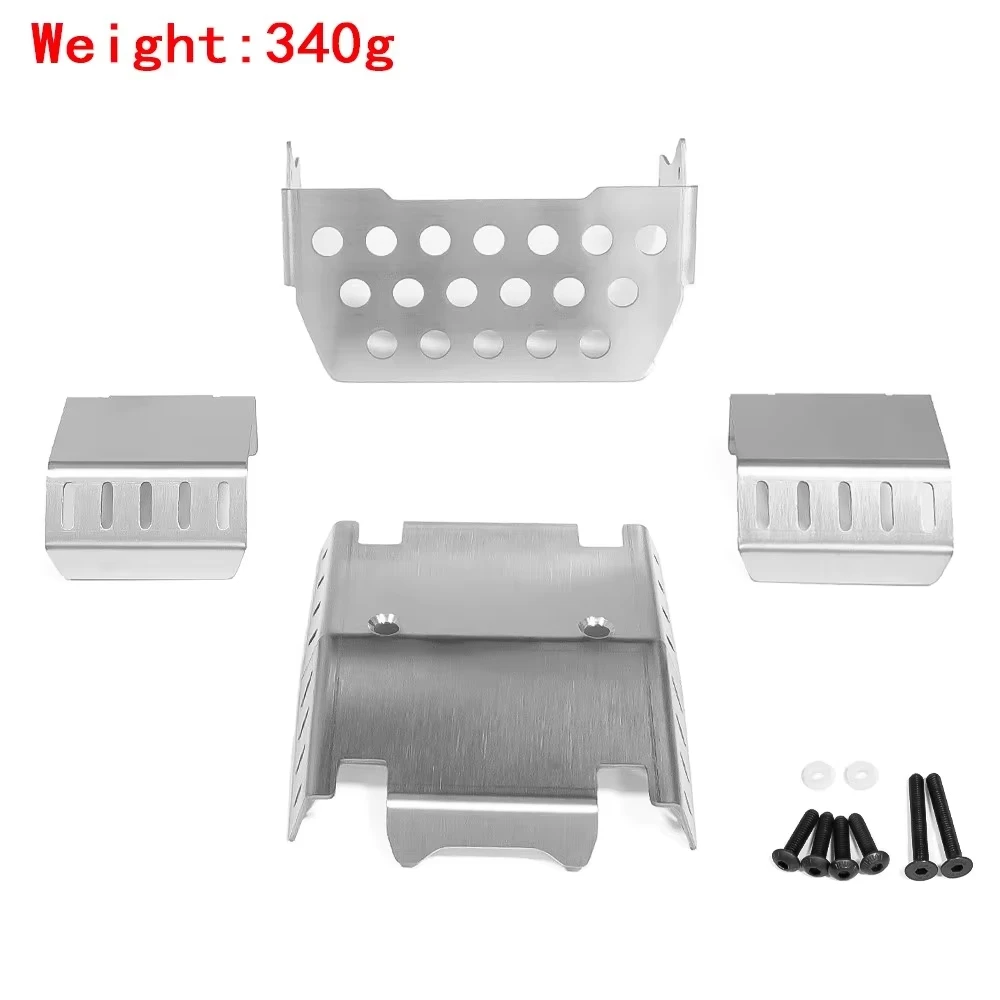 4Pcs Metal Chassis Armor Kit with Screws for CROSSRC EMO XX 1/6 4X4 & 6X6 RC Crawler