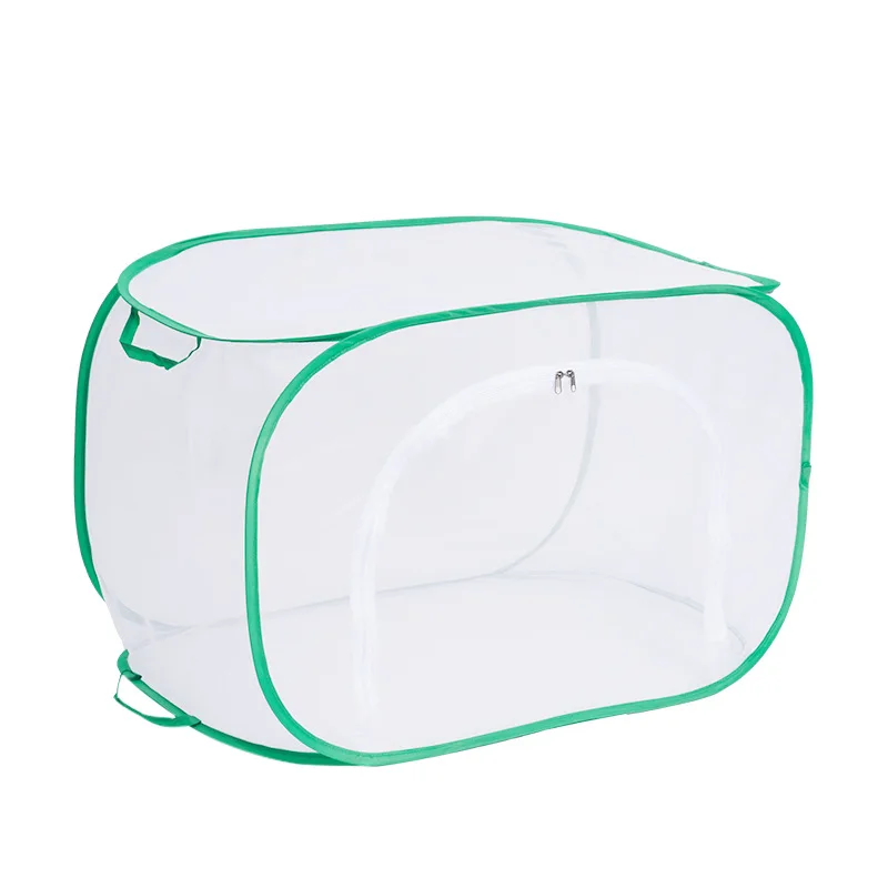 

Foldable Insect Cage Breeding Net Mesh Butterfly Pet Cage Hatchable Transparent Lightweight Observation Box Handle CompactDesign