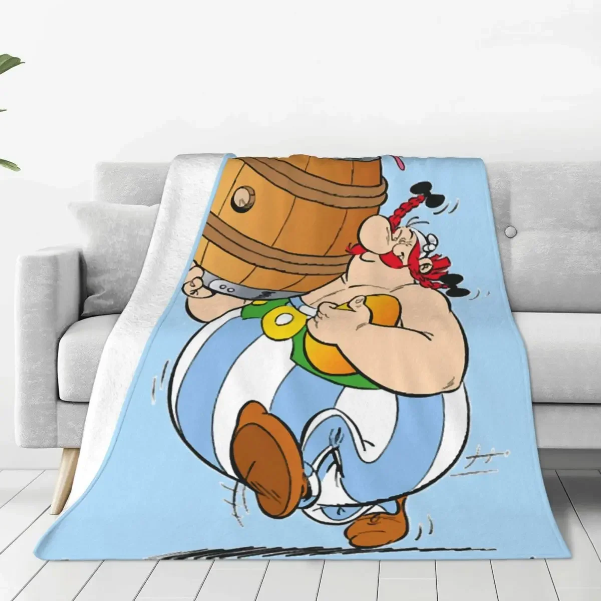 Asterix & Obelix These Rugbymen Rugby Are Crazy Blanket Cover Wool Throw Blanket Summer Air Conditioning Soft Warm Bedsprea