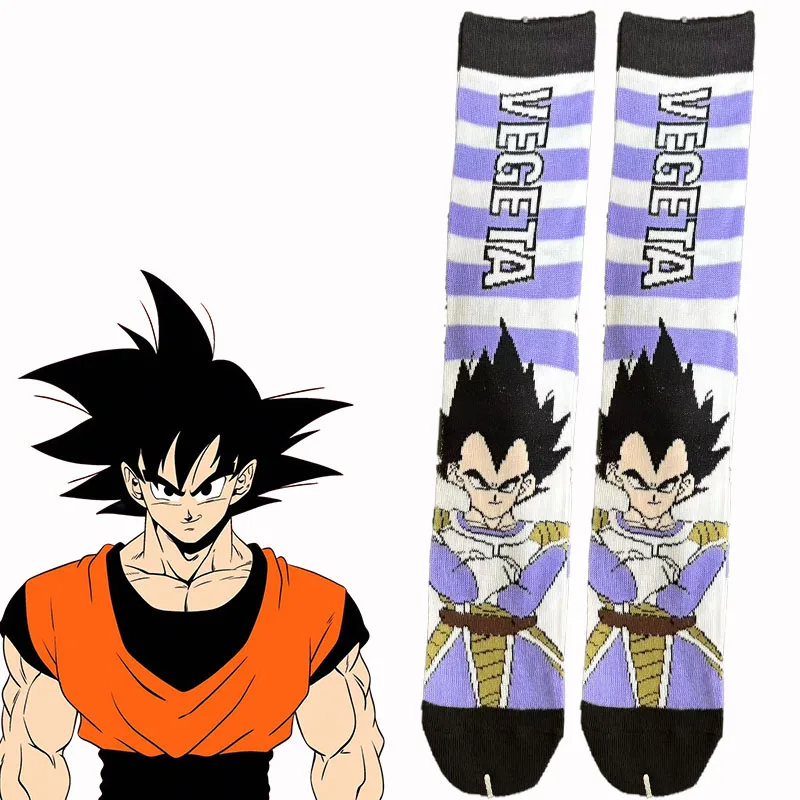 1/8 Pairs Seven Dragon Ball Trendy Knitted Breathable Knee-High Socks Unisex