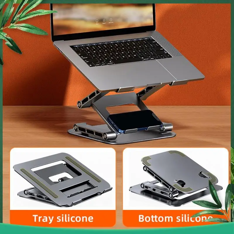 (NEW) Adjustable Laptop Stand Aluminium Foldable Laptop Holder Portable Notebook Tablet Stand For  Air Pro Ipad