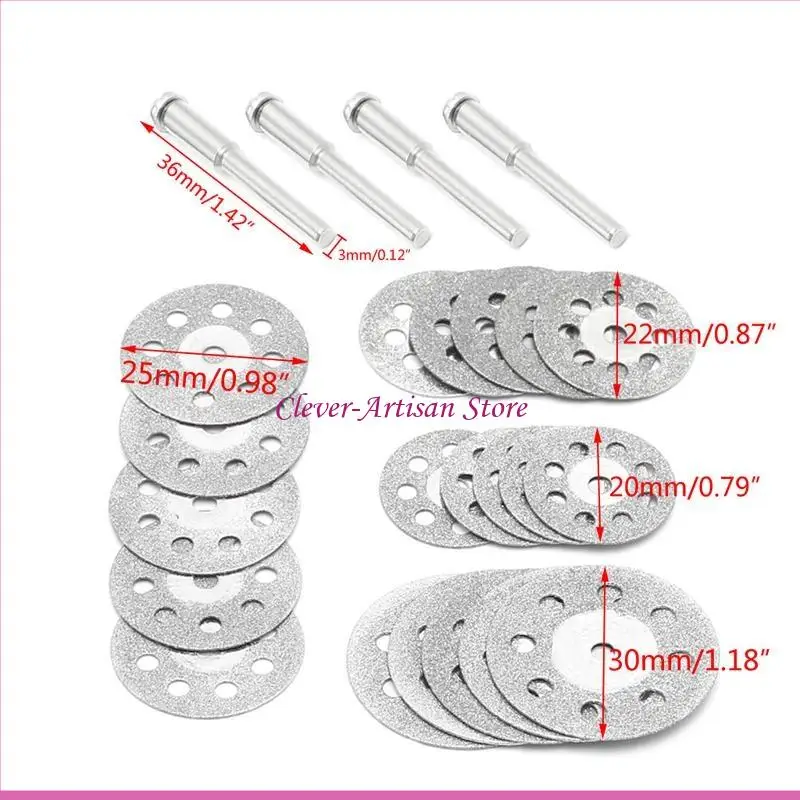 E06b 5pcs Диамоновый режущий диск с шлифовальным диском буриль
