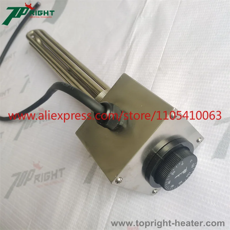 1Pcs 220V 3000W with thermostat temperature controller water tube heater immersion heating element