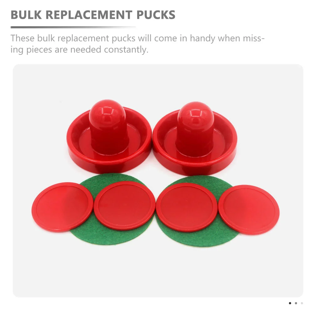 1 Satz Air Hockey Pucks Paddles Air Hockey Teile Pucks Ersatz für Spieltische Air Hockey Paddles