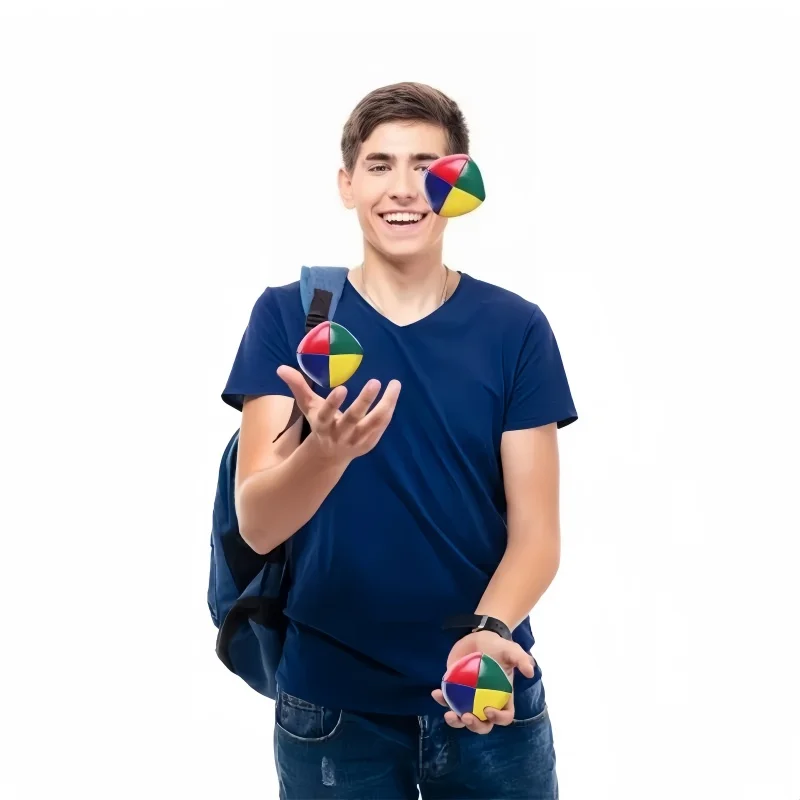 2PCS Smooth Durable Juggle Ball Juggling Balls Set For Beginners Learn To Juggle Beginner Kit Circus Children Kids Outdoor Toy