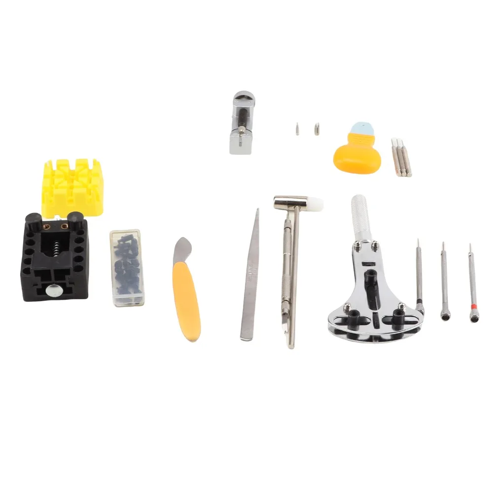 Plastic Watch Repair Kit Black storage bag 20.5*10cm Watch Battery Replacement Tool Watch Back Case Opener Kit