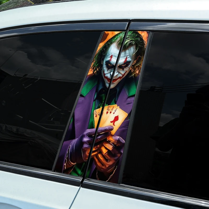 Cool Joker CP Car Stickers Auto B Pillar Waterproof Funny Decoration Cover Scratches Sunscreen Car Doors Pillar Vinyl Decals