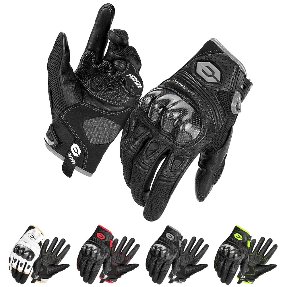 モトクロスライディングレーシンググローブ夏用通気性オートバイフルフィンガー保護グローブタッチスクリーンバイク滑り止めグローブ