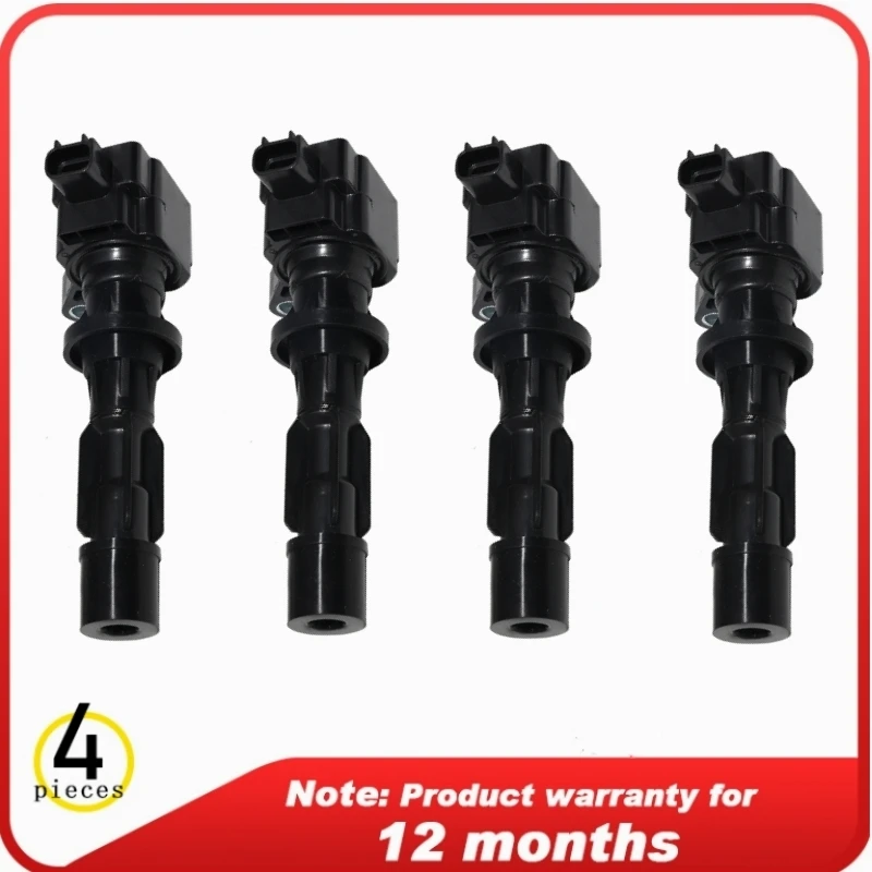 4 PCS Auto Ignition Coil for FORD FUSION S 2006 2007 for MERCURY MILAN 2006-2008 for LINCOLN ZEPHYR 2006 6E5G12A366