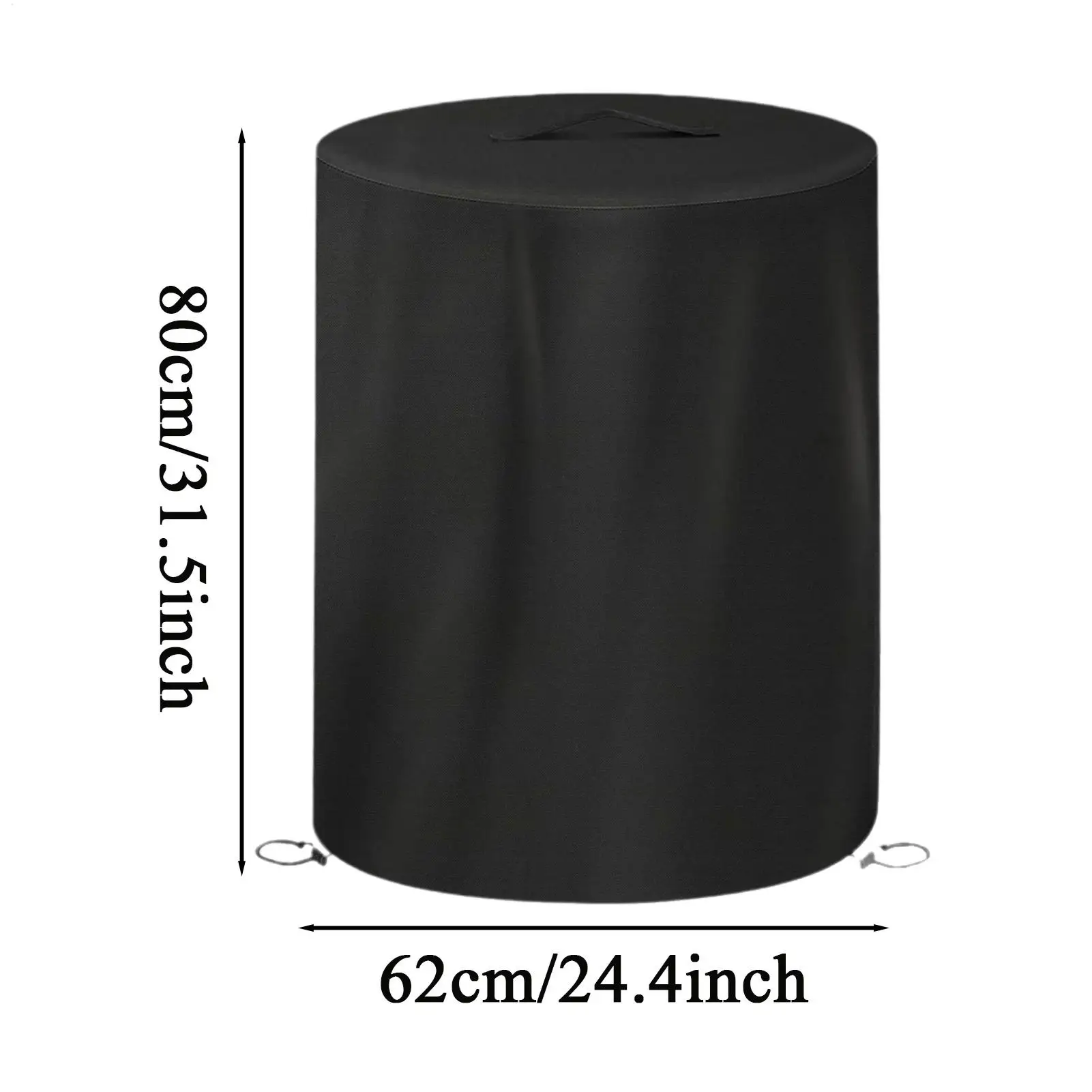 Cover For Outdoor Heater Oxford Fabric Drawstrings Protector With Secure Fastening Round Patio Fire Pit Covers For Yards Porches view 6