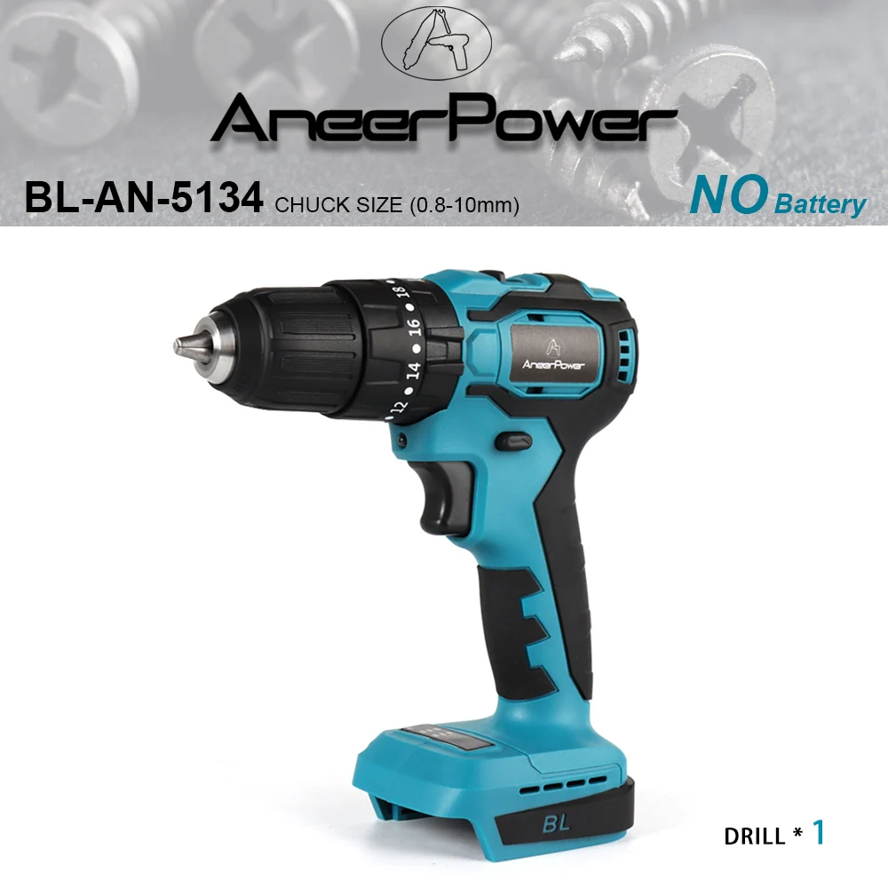 Novo motor sem escova 21V sem fio Mini Impacto de impacto Ferrilhe para as ferramentas de bateria de Íon de Li-Fewless de Makita Electric sem fio