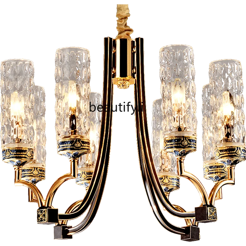 CXH Light Luxury and Simplicity Chandelier Living Room American Creative Personality Villa Hall Lamps