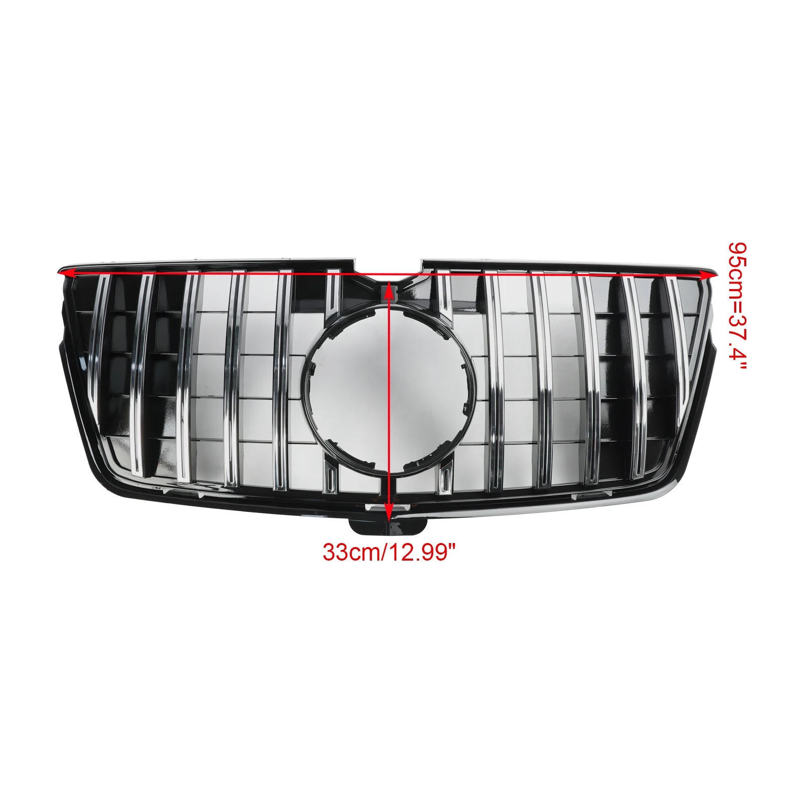 Artudatech Front Bumper Grill Grille Fit Mercedes-Benz GL-Class X164 GL550 GL63 2010-2012