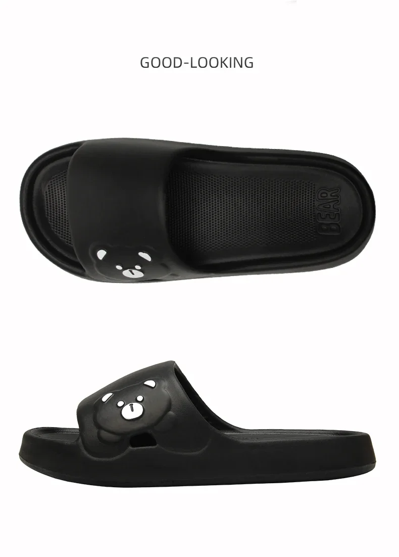 Summer Home Use EVA Slippers for Women Cute Cartoon Design Indoor Comfortable Slip-On Shoes