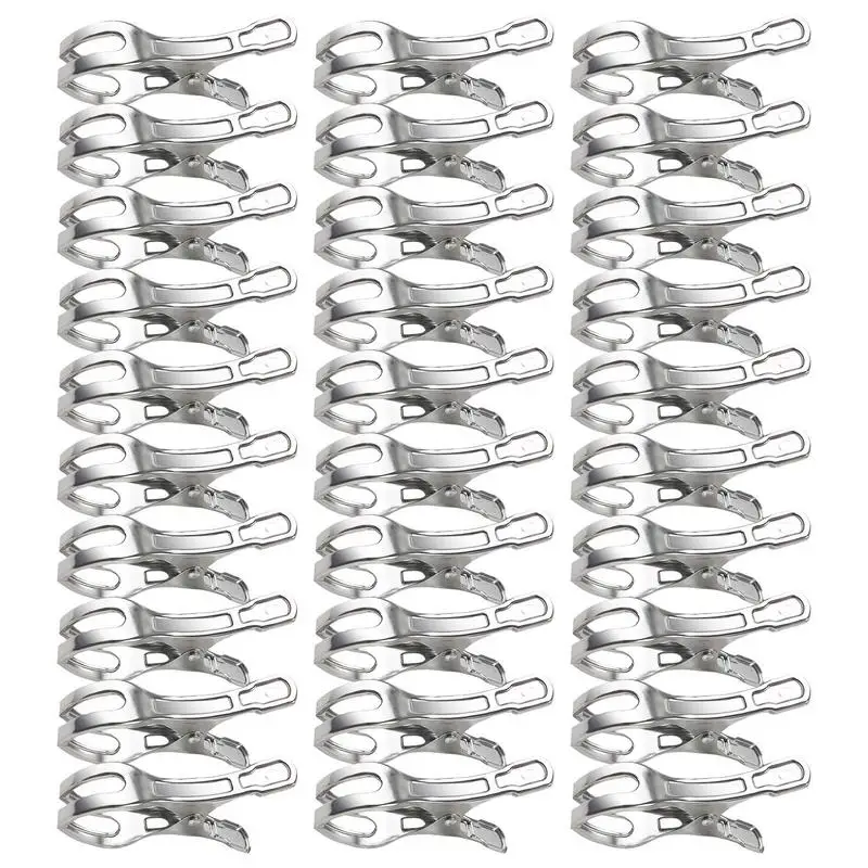 Clamps For Pool Lid Tent Clips Pool Clamps Windproof 30 Pcs Cover Clamps Pool Clips Stainless Steel Awning Cover Fasteners Tarp