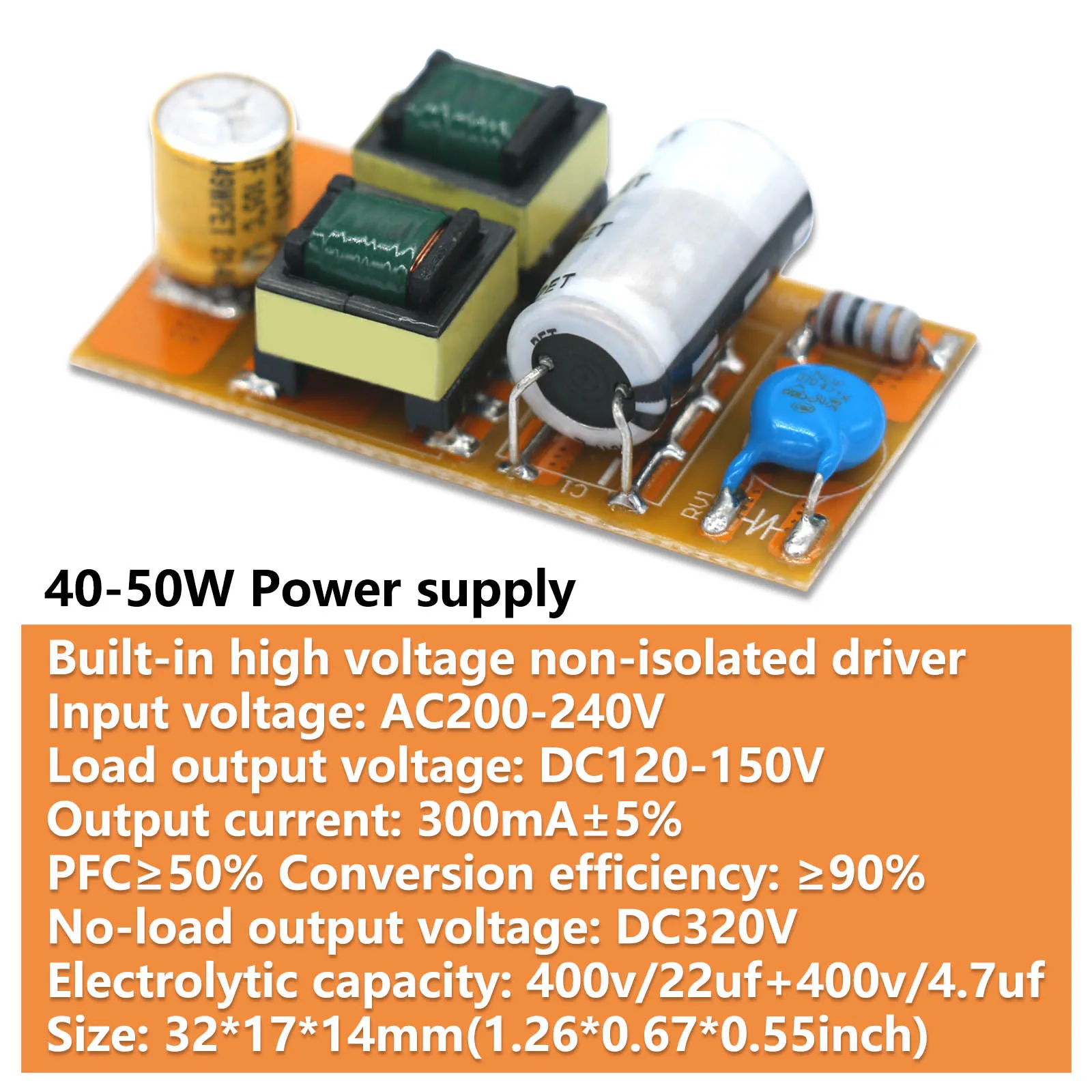 Controladores LED 18-24W 24-30W 30-40W 40-50W DC 80-120V DC 120-150V transformador adaptador AC 200-240V Unidad de fuente de alimentación LED