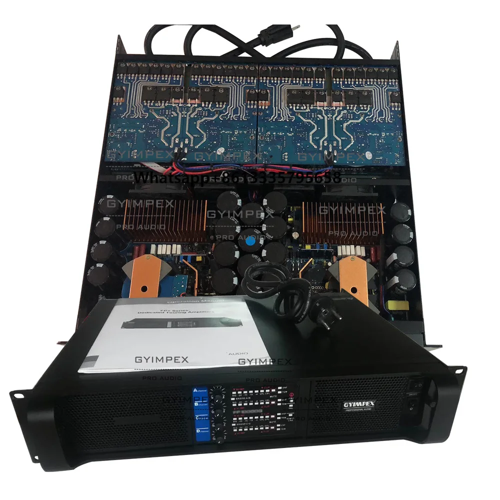 

FP20000Q 4*2200W 4 Channel Amplifier Hi-fi Stereo Audio Amplifier Used on AUDIO Dual 10'' 2 Way Line Array Speaker