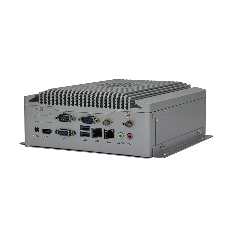 2026 ELSKY IPC6901 Industrial Computer with Fan 4Pin Phoenix Terminal Mini PC Core I9 12900H Raptor Lake CPU Linux M.2 2280/2242