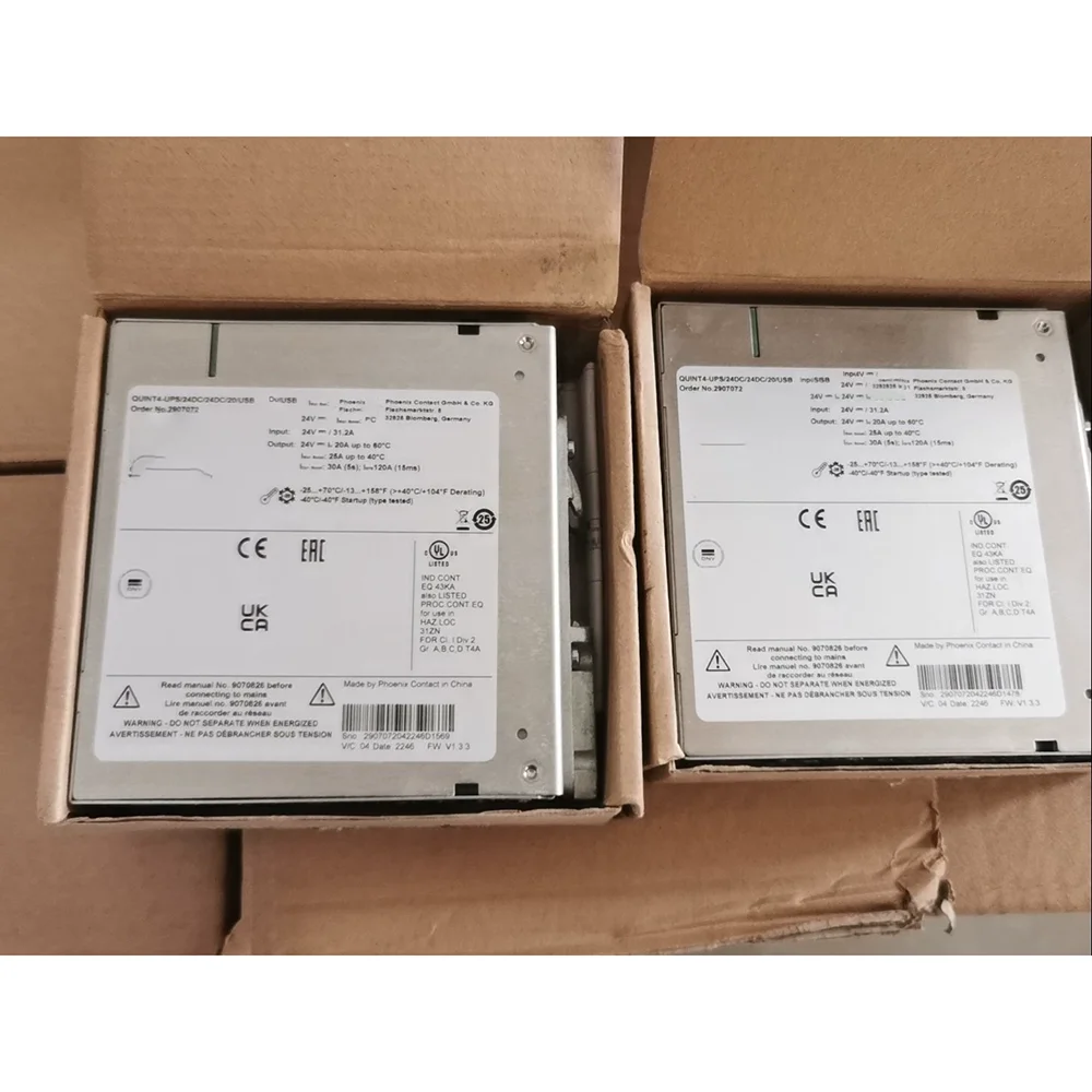 1 PCS 2907072 QUINT4-UPS/24DC/24DC/20/USB QUINT DC-UPS 24VDC/20A Uninterruptible Power Supply High Quality Fast Ship