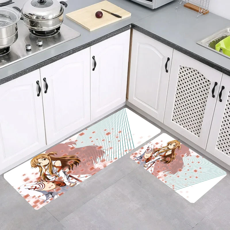 Anime Sword Art Online Rugs House Entrance Mat Room Mats Kitchen Carpet Balcony Carpets Home Foot Rug Doormat Door Bathroom Bath