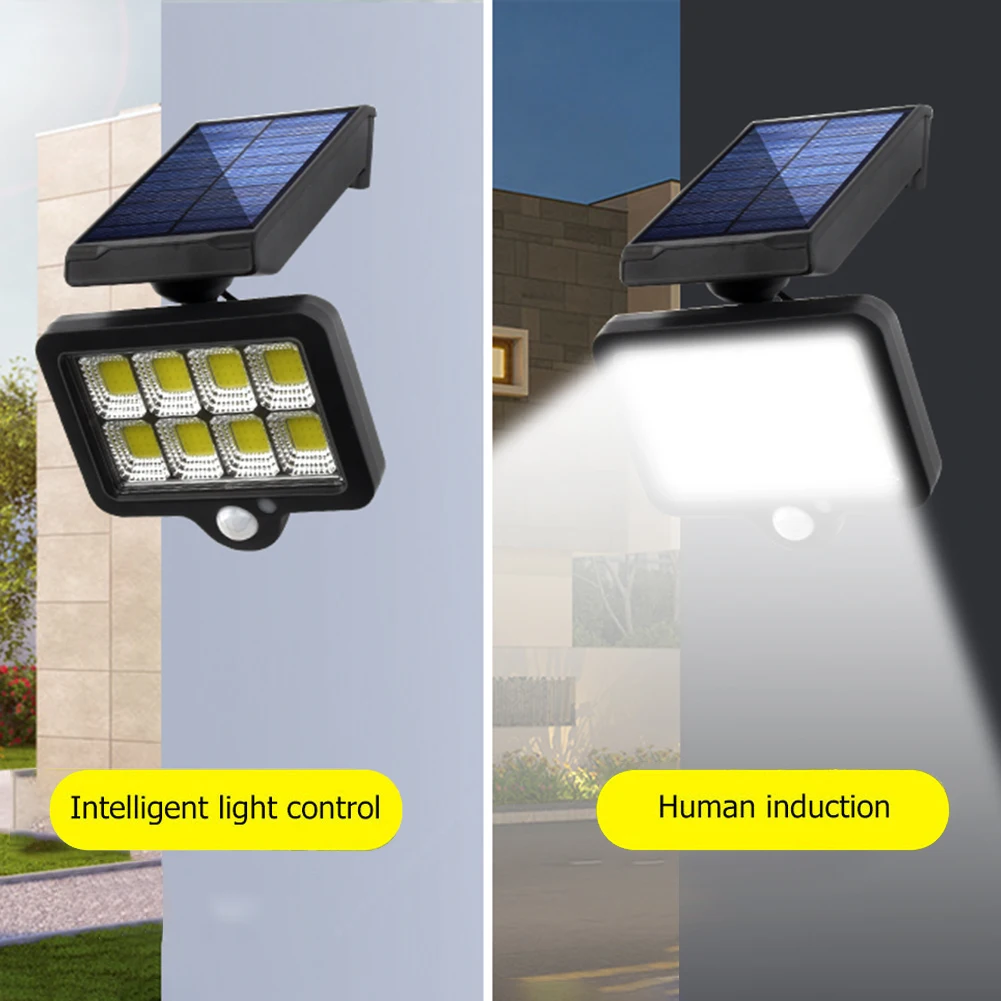 Outdoors Motion Sensor Sunlight Outdoor Security Light Wall Lamp Waterproof Wall Security LED Solar Powered Light