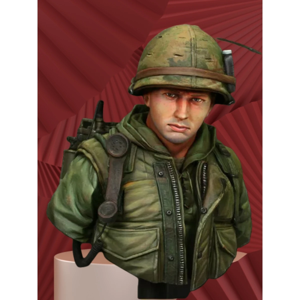

1/10 Resin unpainted model Kit, military theme, bust of United States Marine Corps unassembled and unpainted GK