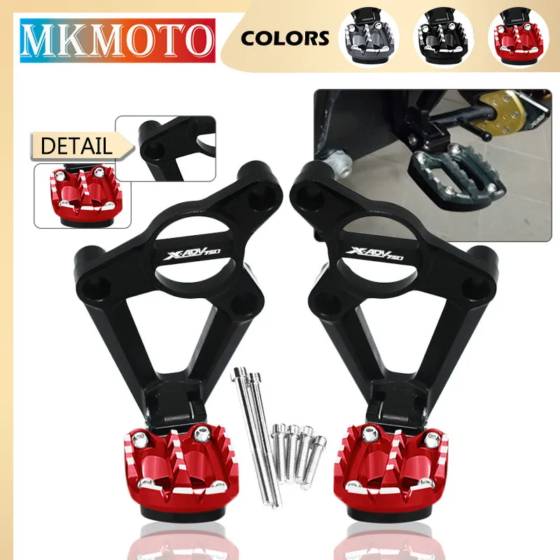 

xadv750 Newlest Motorcycle CNC Rear Pedal Foot Stand Folding Footrests Passenger FootPegs For X-ADV 750 XADV 2017 2018 2019 2020