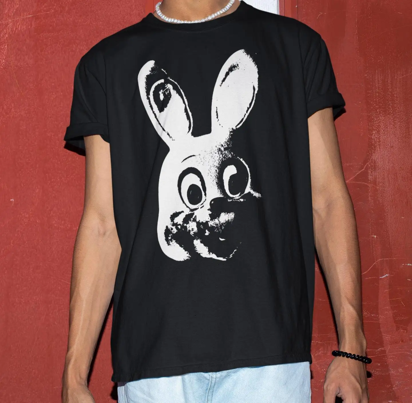 Robbie The Rabbit Silent Hill Shirt -Horror Game Tshirt,Summer Men's and Women's Loose and Breathable T-shirt Top