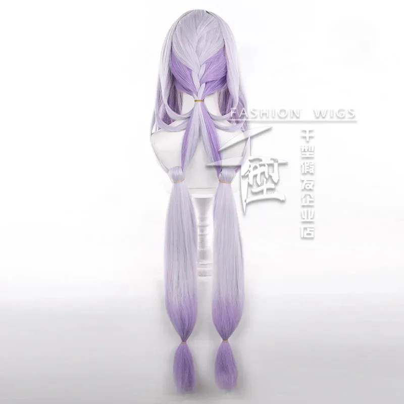 2025 11 Spiel Honkai: Star Rail Castorice Castor Cosplay Haar Lange 100 cm Abstufung Lila Rollenspiel Perücke Für Hallo