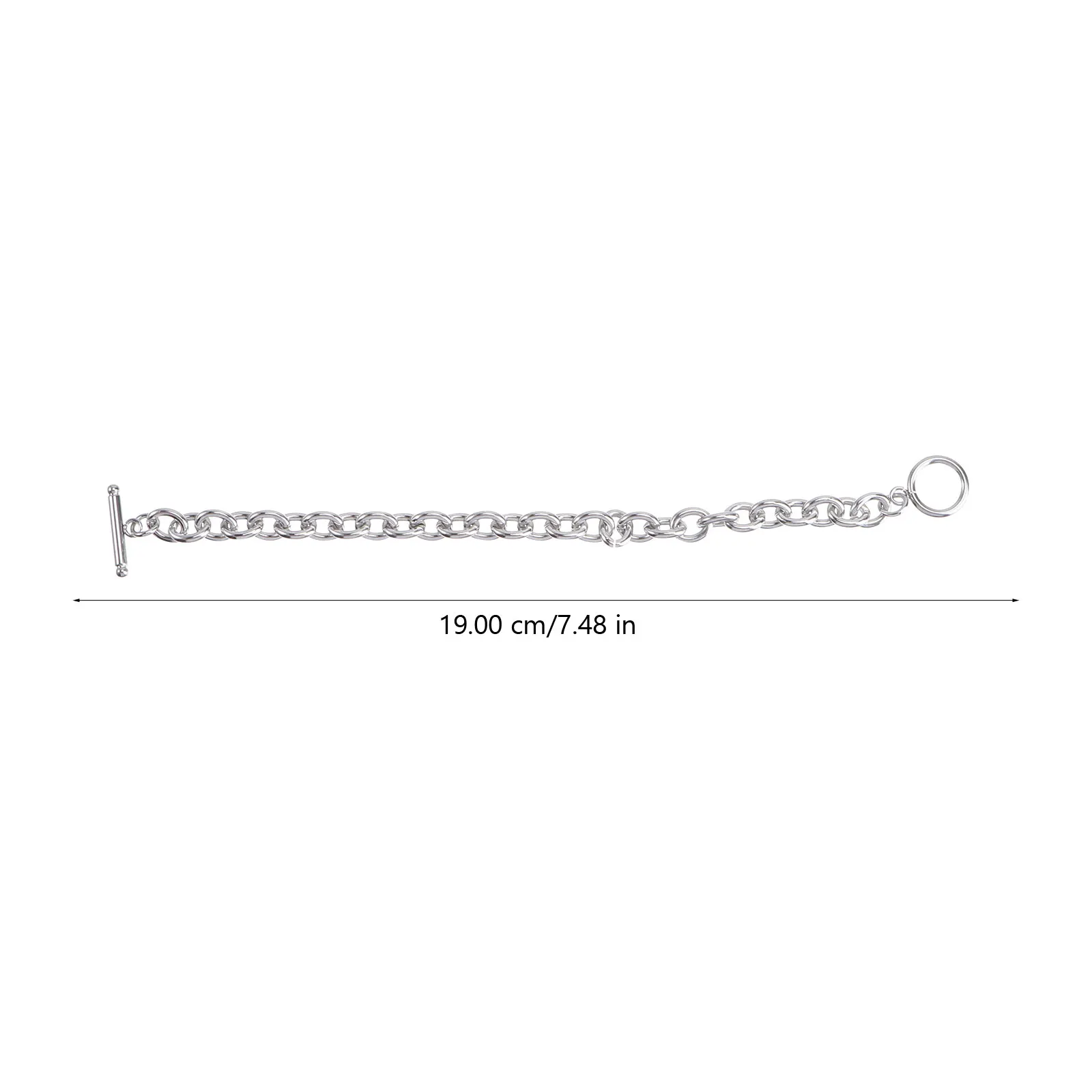 

5 Pcs Steel Bracelet OT Buckle Women H Accessary Decor Women Chain Silver H Accessory Durable Lightweight Jewelry Gift