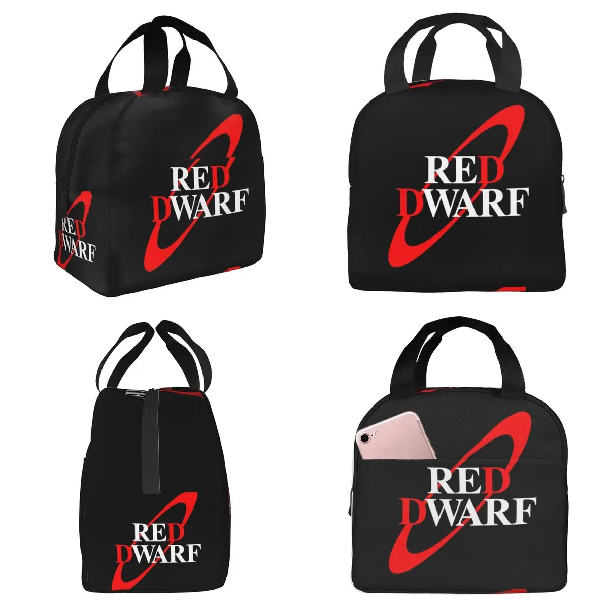 

Изолированная сумка для обеда Red Dwarf для женщин, термосумка для офиса, портативный контейнер для еды, сумка-холодильник для обедов