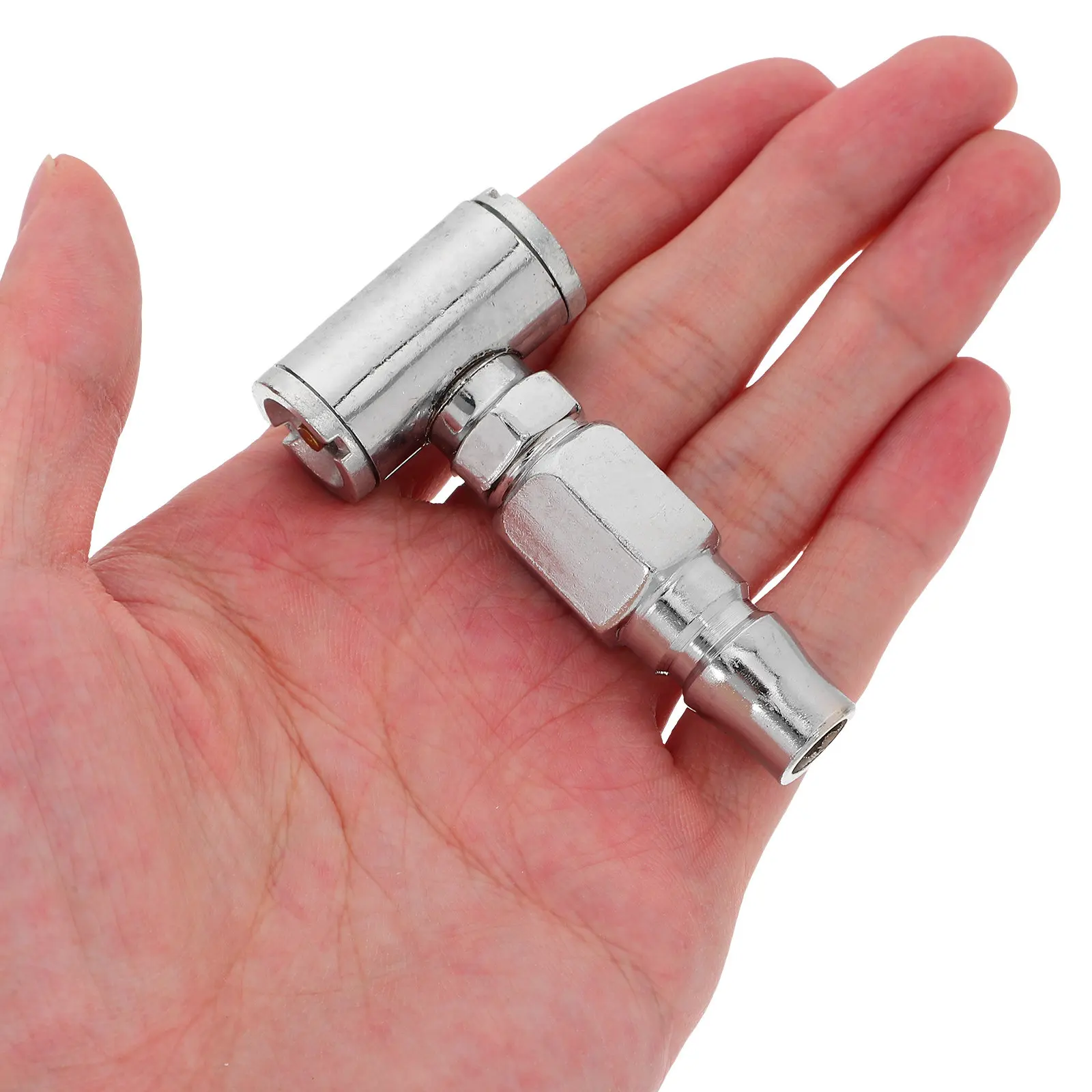 T-Shaped Dual Head Inflator Nozzle for Bicycles Motorcycles E-Bikes Tire Air Pump Chuck High Efficiency Quick Connect Inflation