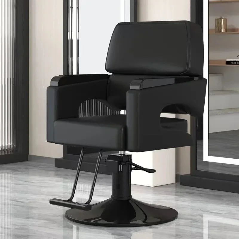 

2024 New Salon Chair Reclining Barber Chair Hairdressing Styling Chair Adjustable Barbershop Furniture