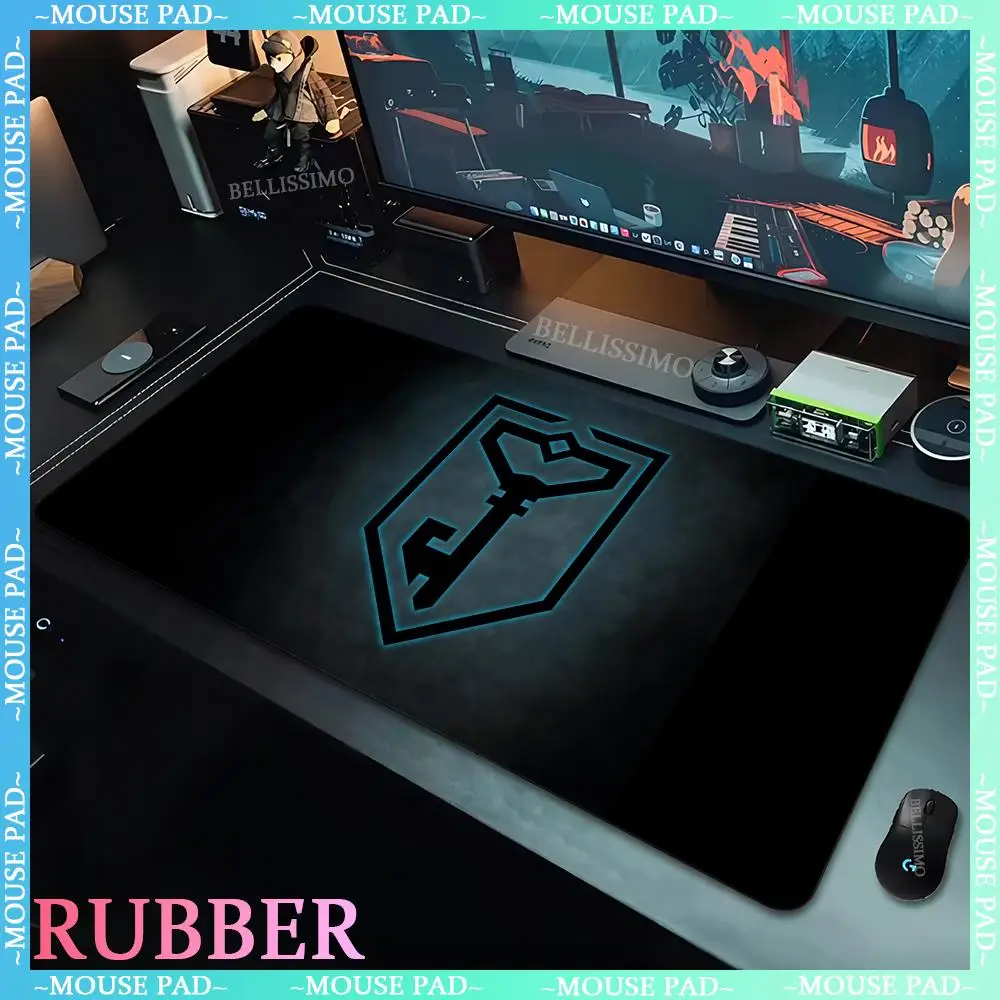 Game I_Ingress Game Mouse Pad Lock Edge Thickened Desk mat Anime Super Large New Product Game Keyboard Pad DIY Computer Pad