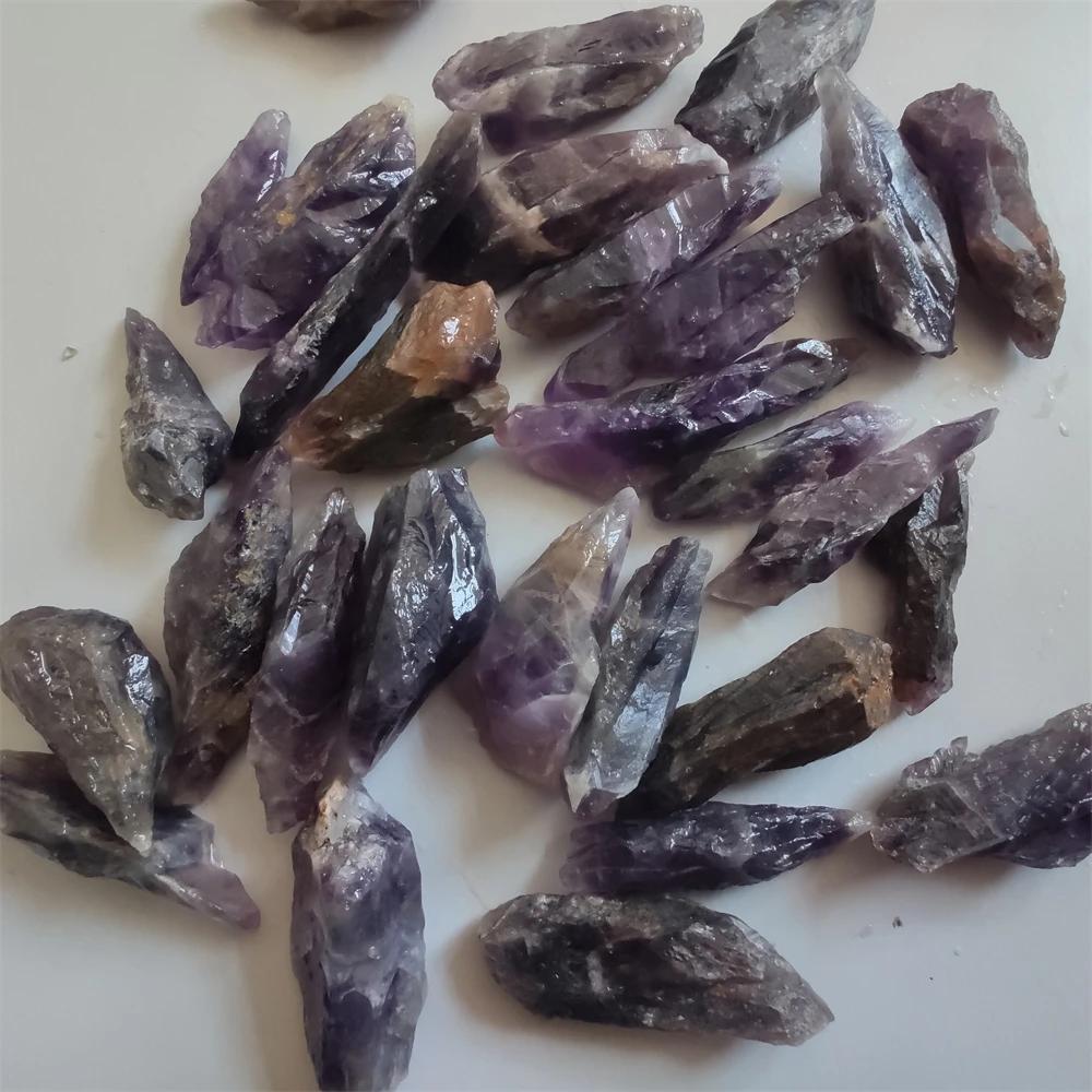 100g Natural Amethyst teeth Healing Stone Purple Gravel Mineral Specimen Raw Quartz Crystal Gift Jewelry Accessory Home Deco