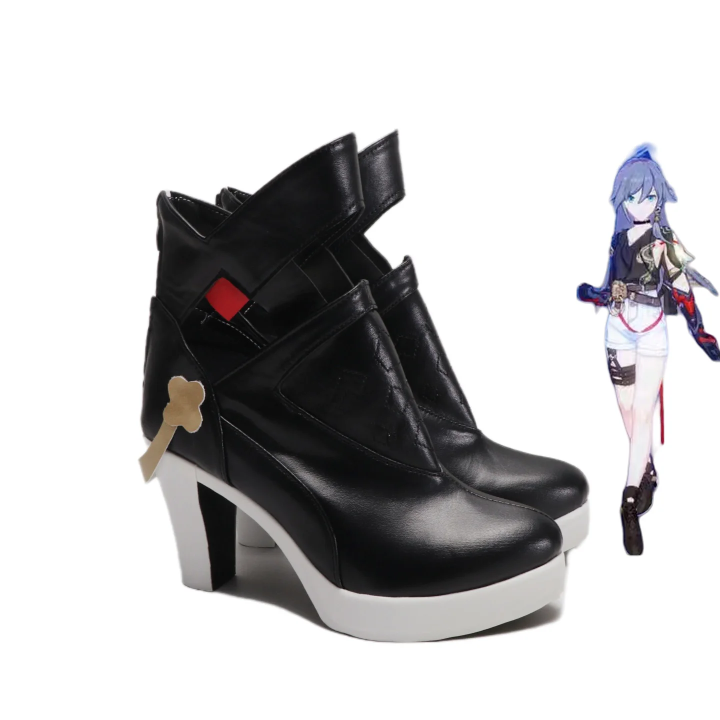 

Honkai: Star Rail Fu Hua Cosplay Shoes Boots Anime Party Halloween