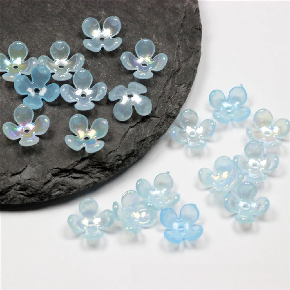 Bride Styling Tools Acrylic Flower Beads Diy Hair Accessories Summer Women Girls Petals Handmade Headwear