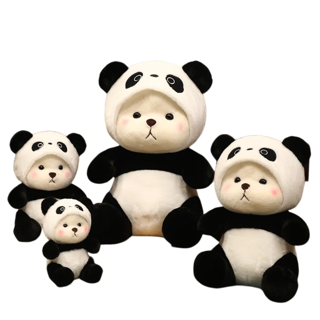 Cute Creative Transformation Series Panda Plush Toys Comfortable Sofa Cushion Room Decoration Ornaments Girls Kids Birthday Gift