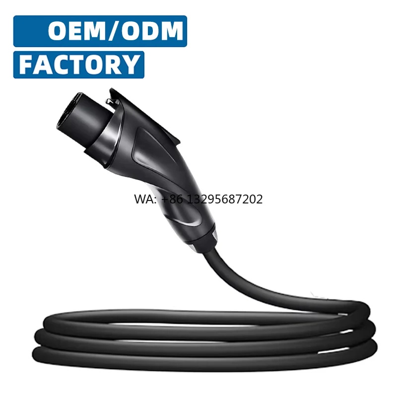 

Кабель для зарядки электромобилей GB 16A 32A 1P, трехфазный/однофазный, новый, 5 метров, с разъемом TPE и штекером GB