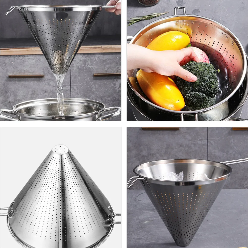 

Filters Stainless Steel Funnel Shaped Coffee Multifunction Portable Silver Travel
